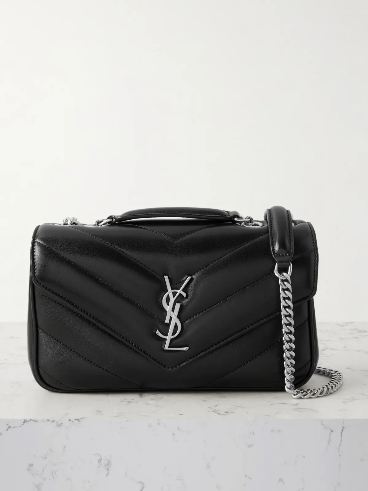 - Loulou Quilted Matelassé Leather Shoulder Bag -