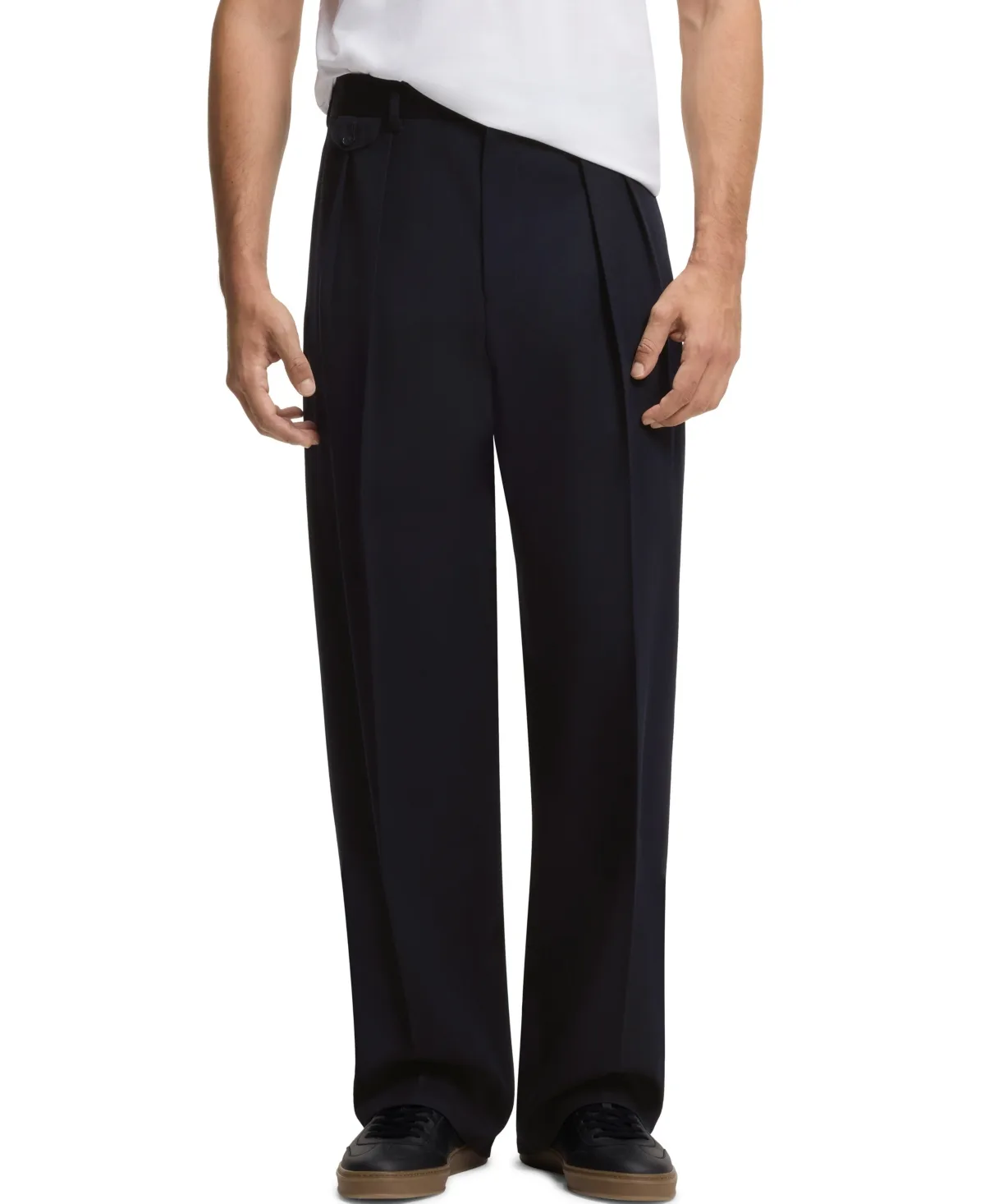 Boss by Hugo Boss Wool Double-Pleat Relaxed-Fit Dress Pants by Hugo Boss