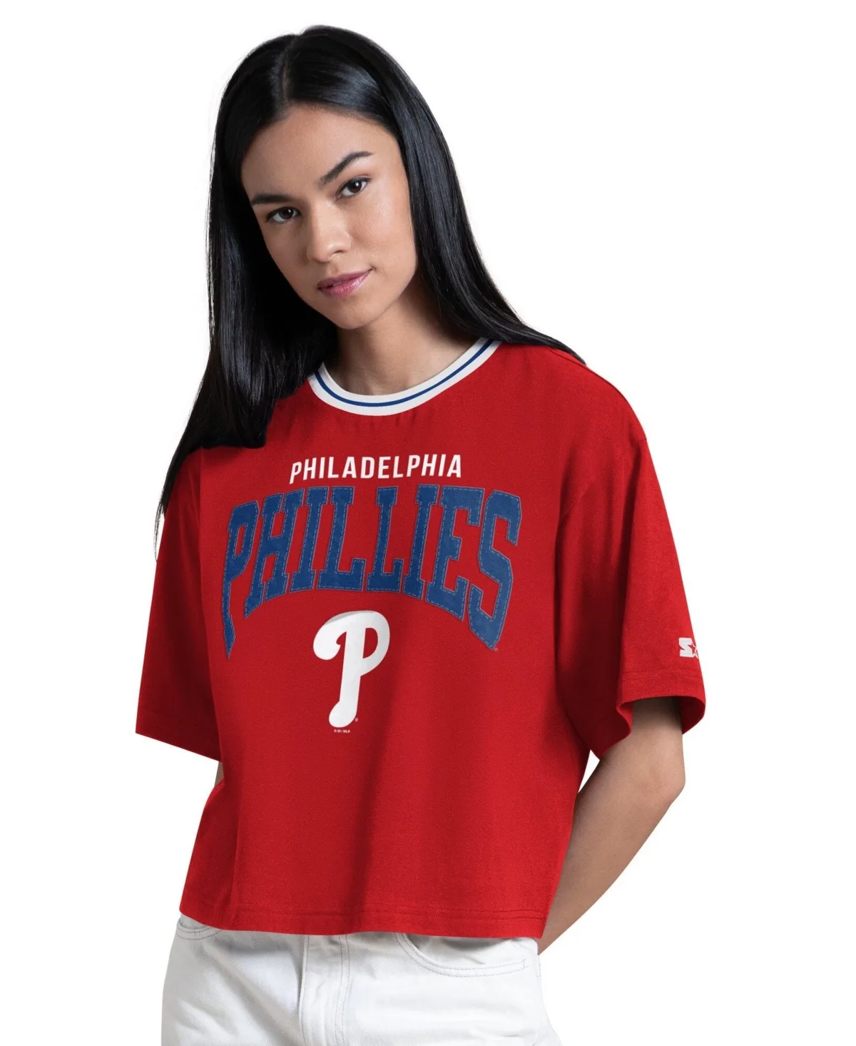 Philadelphia Phillies Ace Cropped T-Shirt by Starter