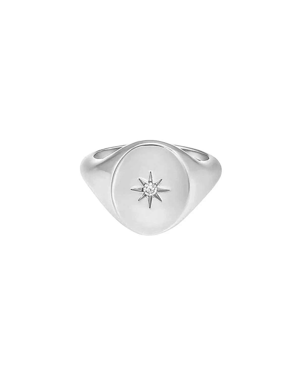 Josh & Chloe Sol Cubic Zirconia Gold-Plated Adjustable Pinky Ring by Chloé
