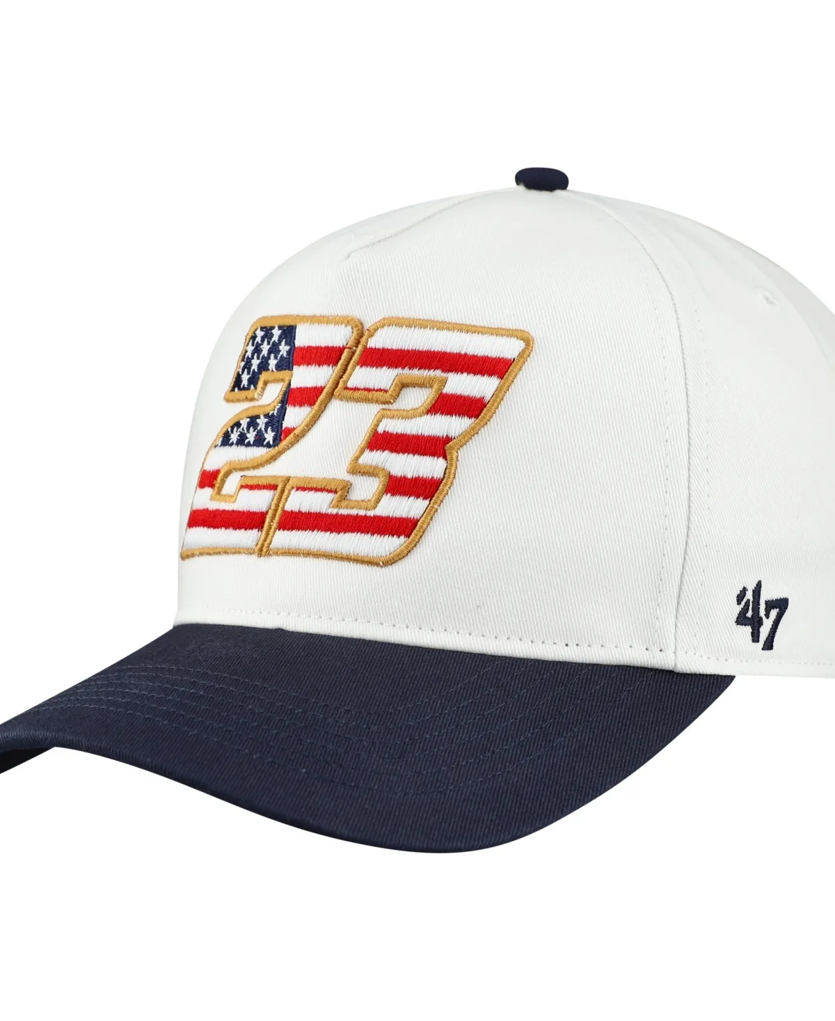 Bubba Wallace Flag Fill Two-Tone Team Adjustable Hitch Hat by 47 Brand