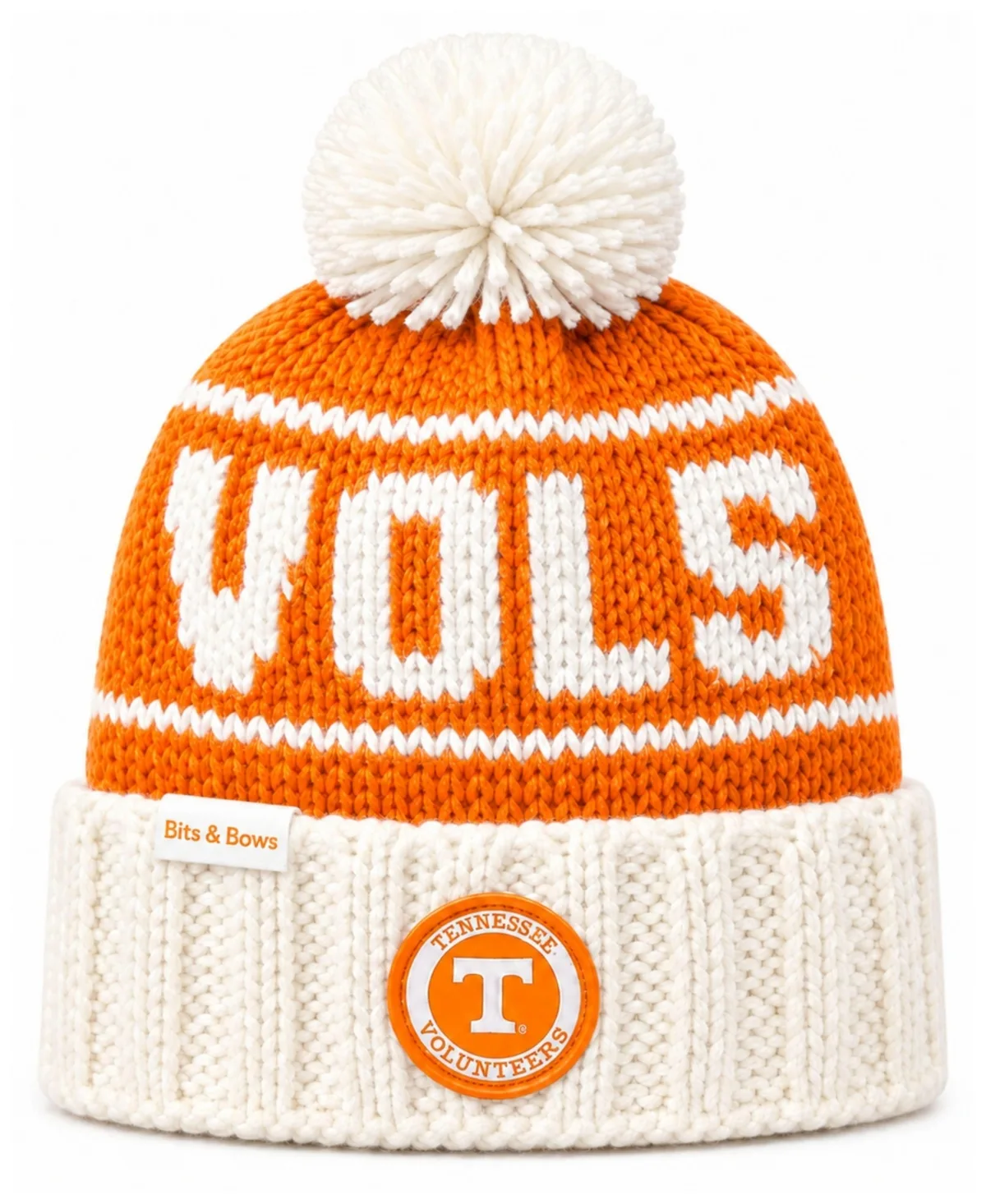 Tennessee Volunteers Knit Oversized Pom Hat by Bits & Bows