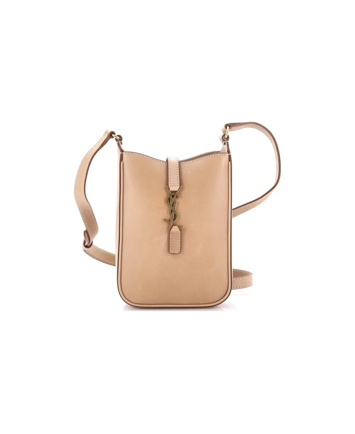 Pre-Owned Saint Laurent Mini Le 5 a 7 Vertical Shoulder Bag Leather by Saint Laurent