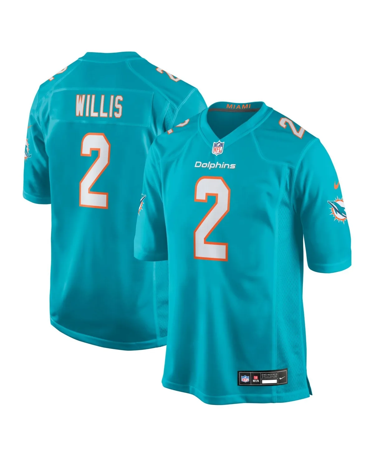 Malik Willis Miami Dolphins Game Jersey by Nike