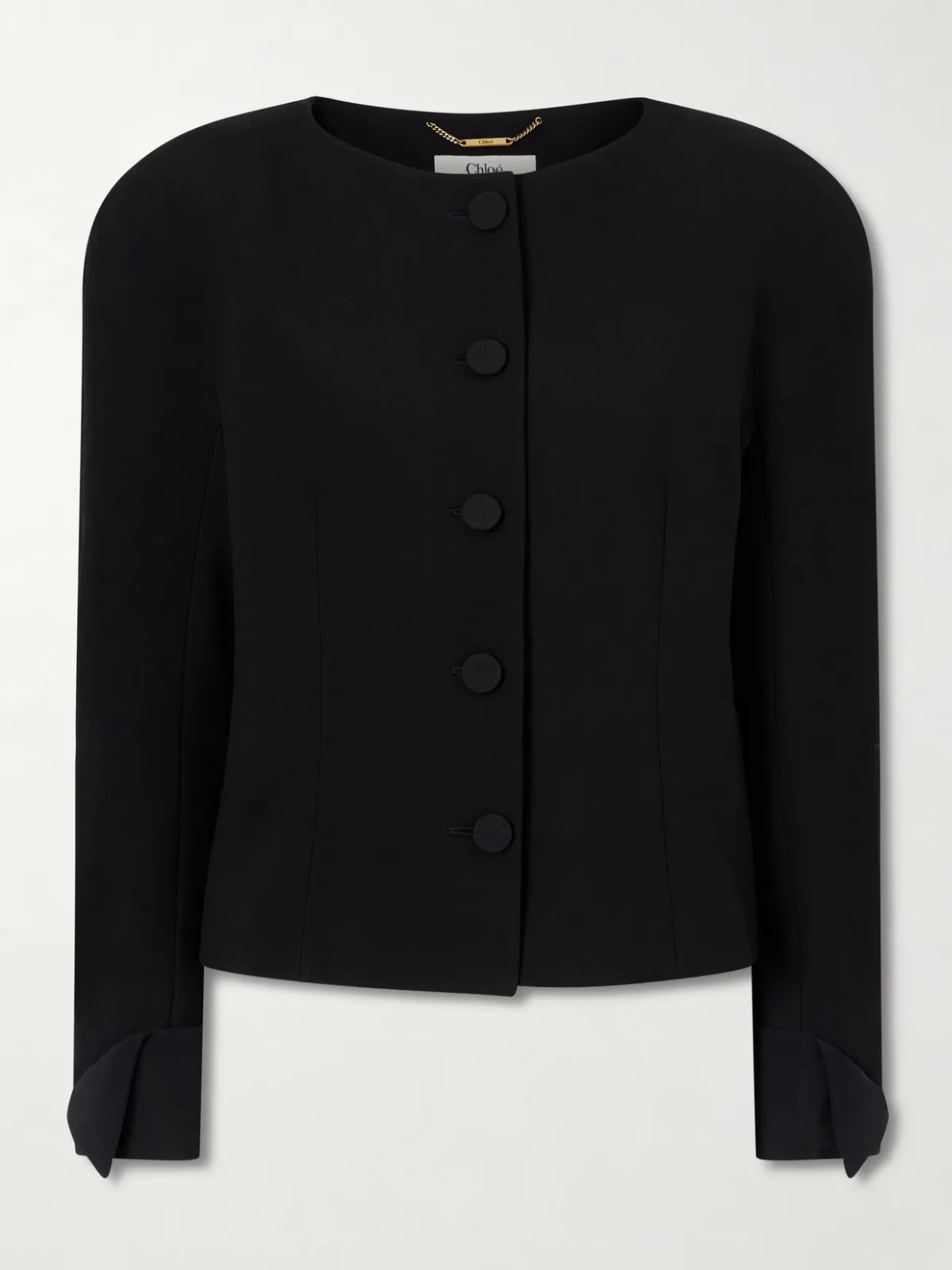 - Wool-crepe Jacket -