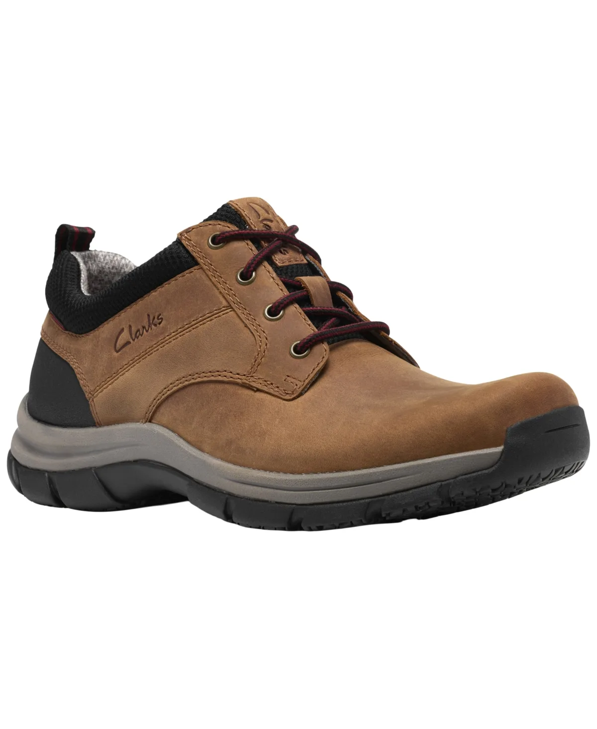 Walpath Low Nubuck Hiking Sneakers with Arch Support by Clarks