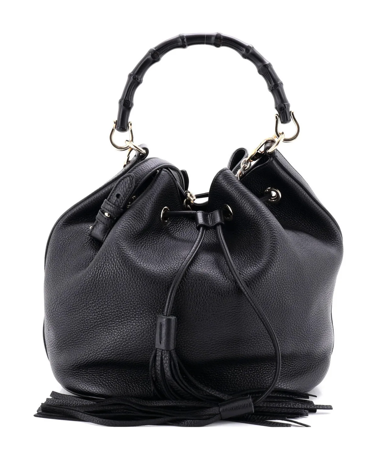 Pre-Owned Gucci Medium Miss Bamboo Bucket Bag Leather by Gucci