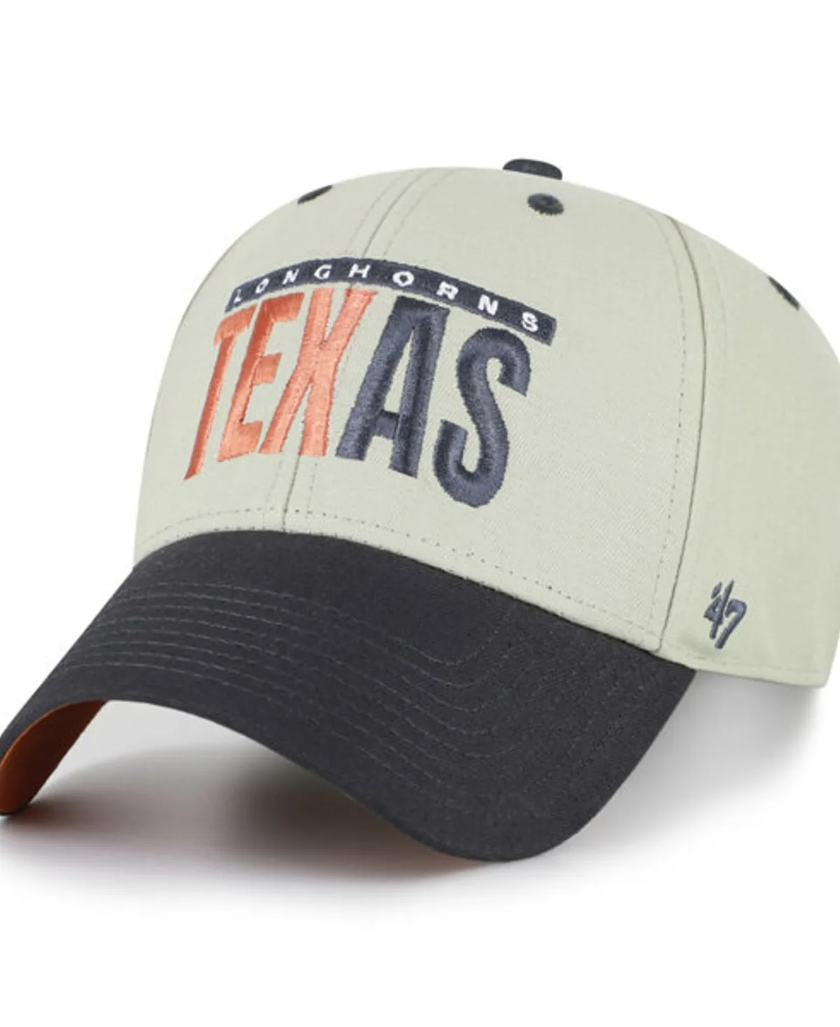 Texas Longhorns Half Block Text Mvp Adjustable Hat