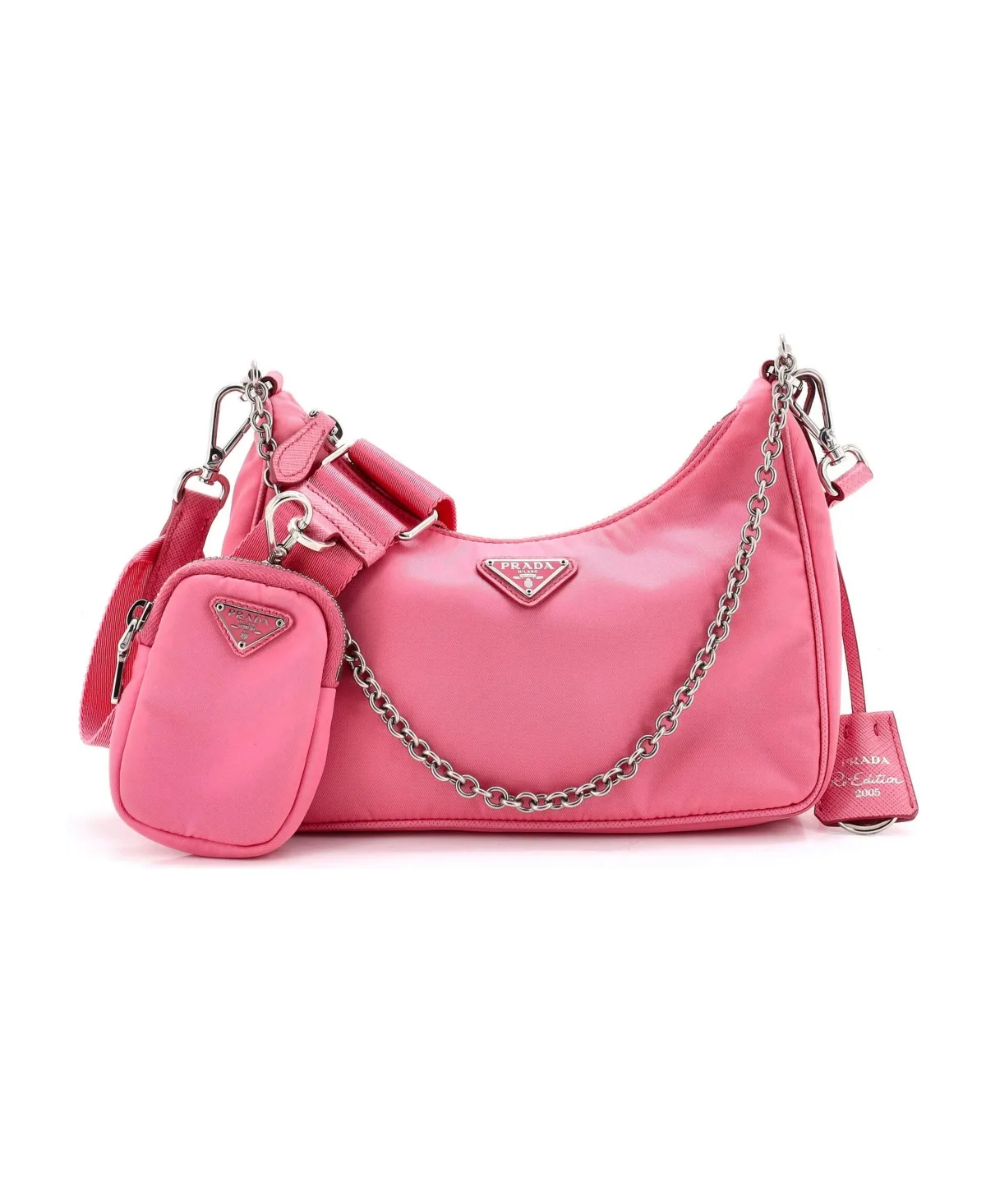 Pre-Owned Prada Small Re-Edition 2005 Shoulder Bag Tessuto by Prada