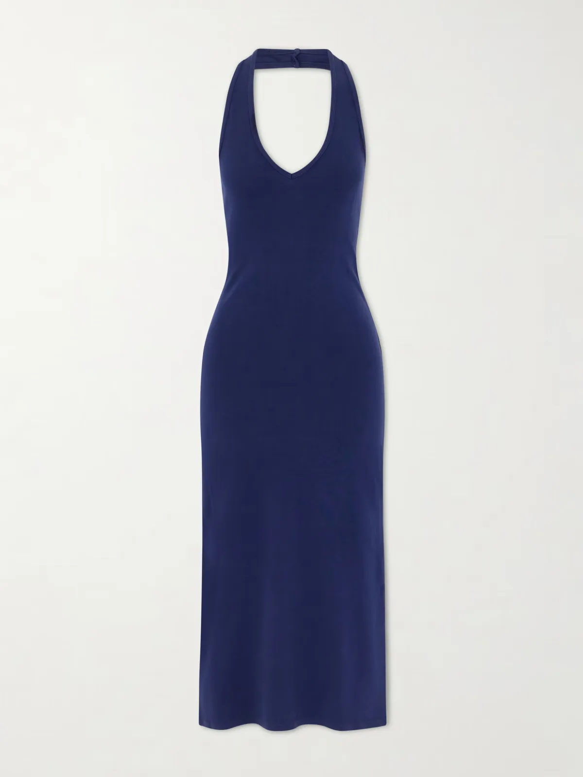- Stevie Cotton-jersey Halterneck Midi Dress -