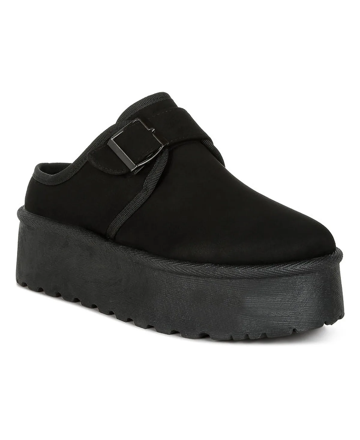 Mayfield Buckle Strap Fur Platform Classic Slip-On