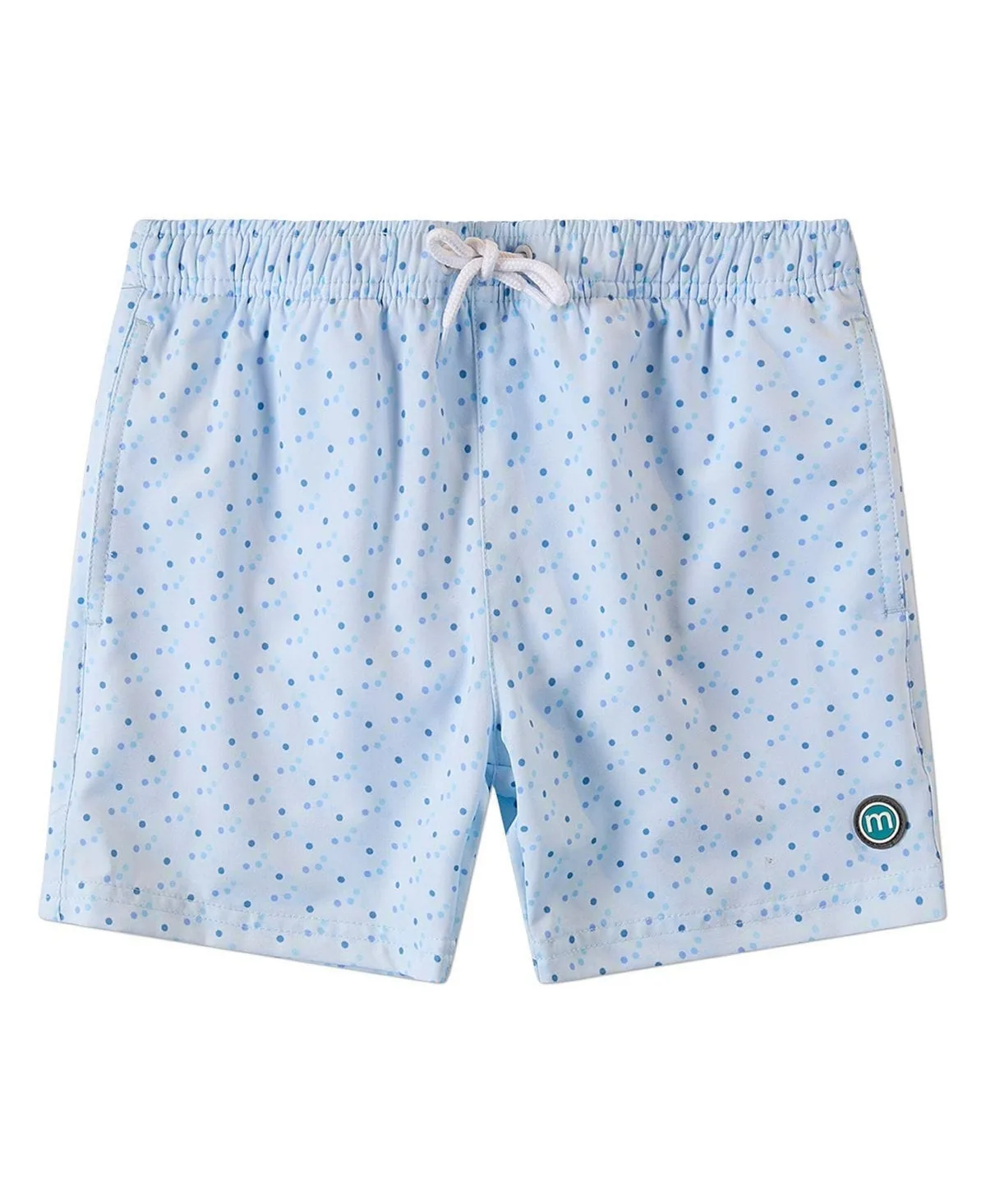 Quick-Dry Polka-Dot Upf 50 Swim Trunks by Memoi