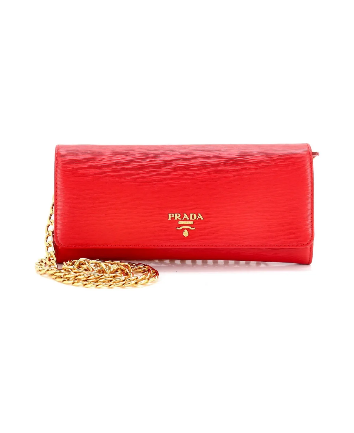 Pre-Owned Prada Long Wallet on Chain Vitello Move by Prada
