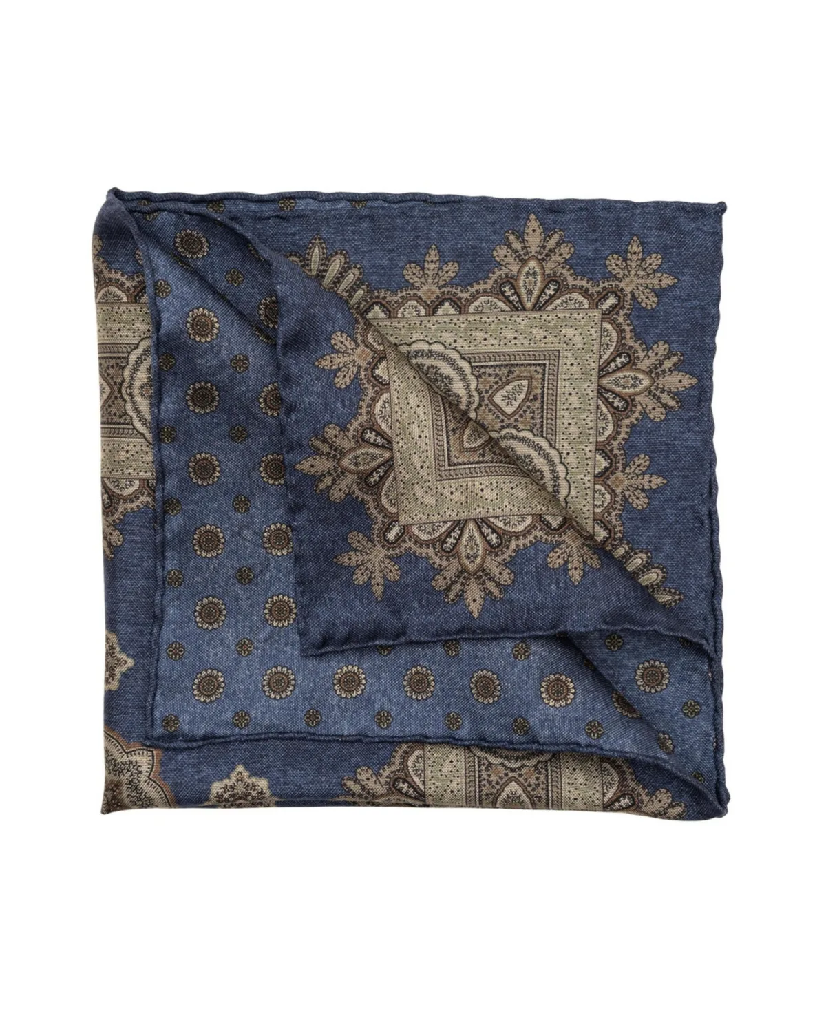 Brando Double Sided Silk Pocket Square by Elizabetta