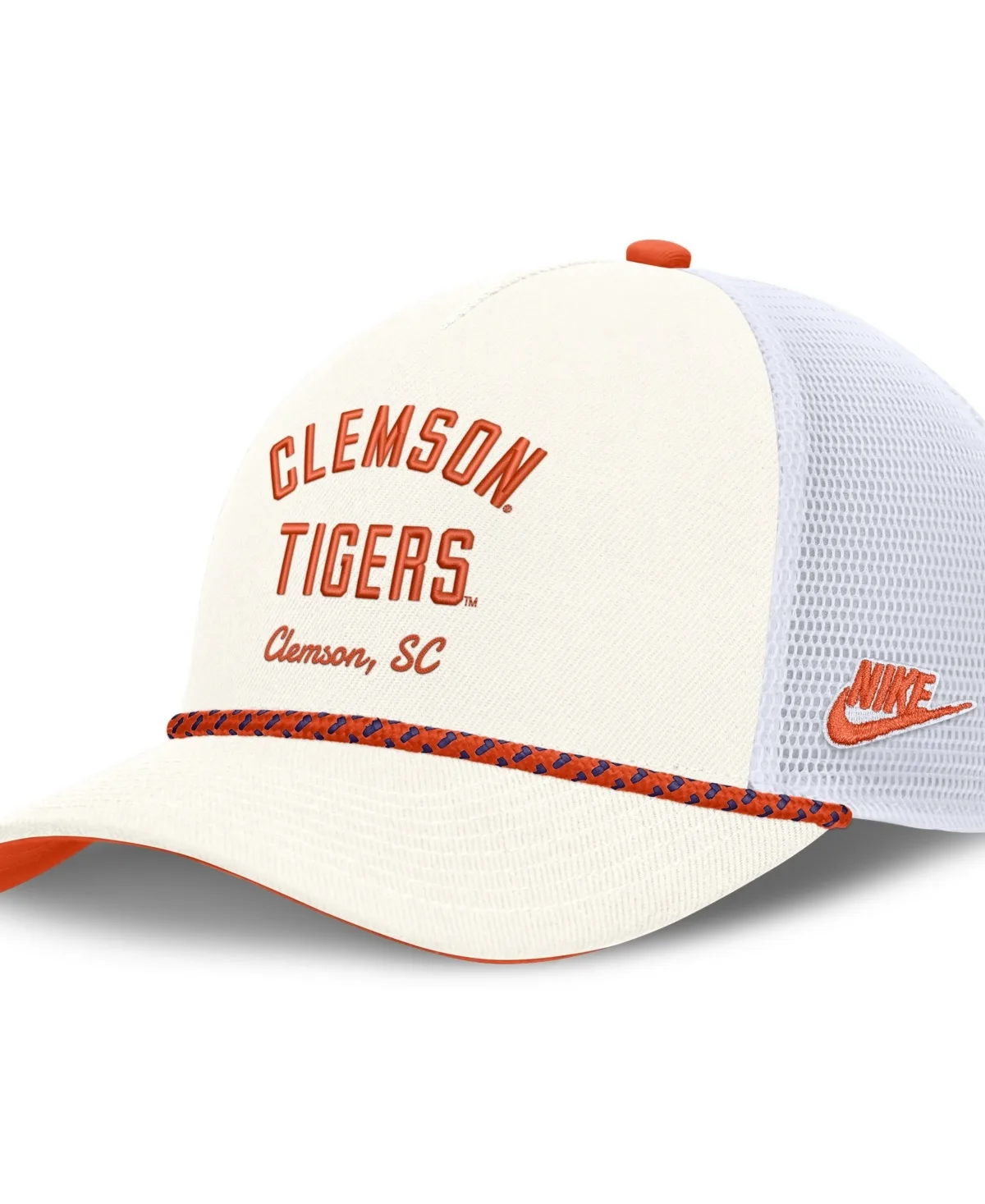 Clemson Tigers Mascot Rope Trucker Adjustable Hat by Nike