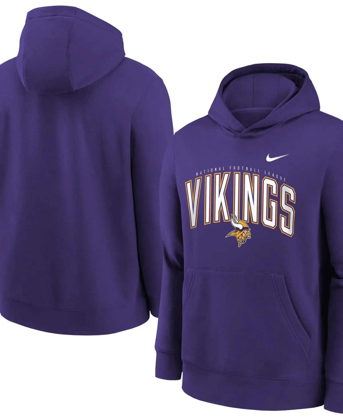 Minnesota Vikings Logo Arch Fleece Hoodie by Nike