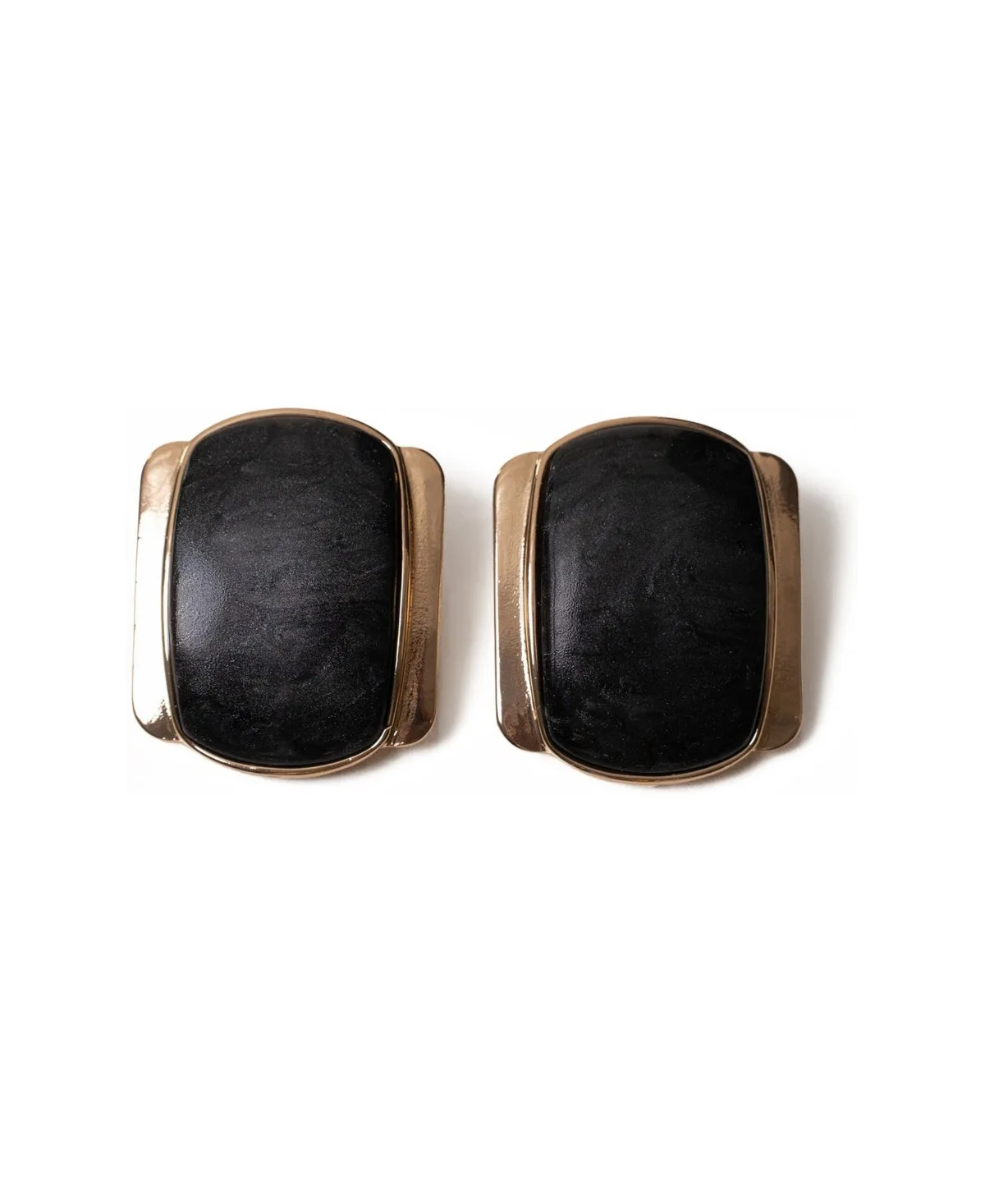 Marbled Resin Giovanna Stud Earrings by Jluxlabel