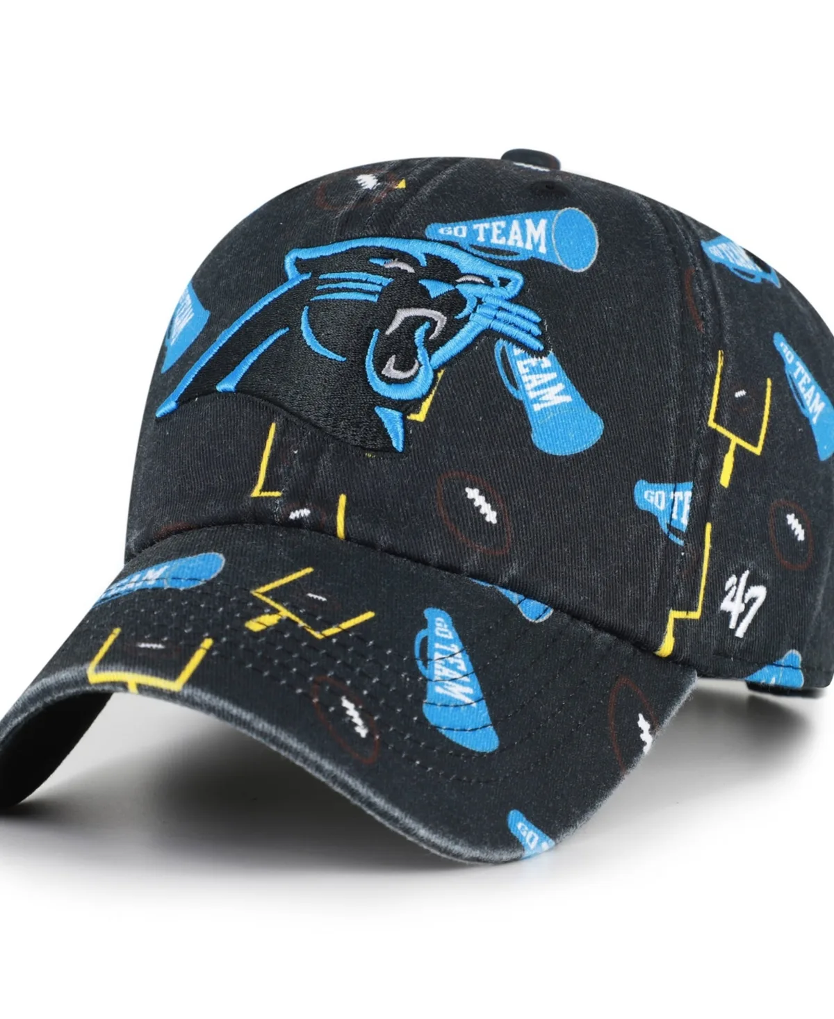 Carolina Panthers Stomping Ground Clean Up Adjustable Hat by 47 Brand