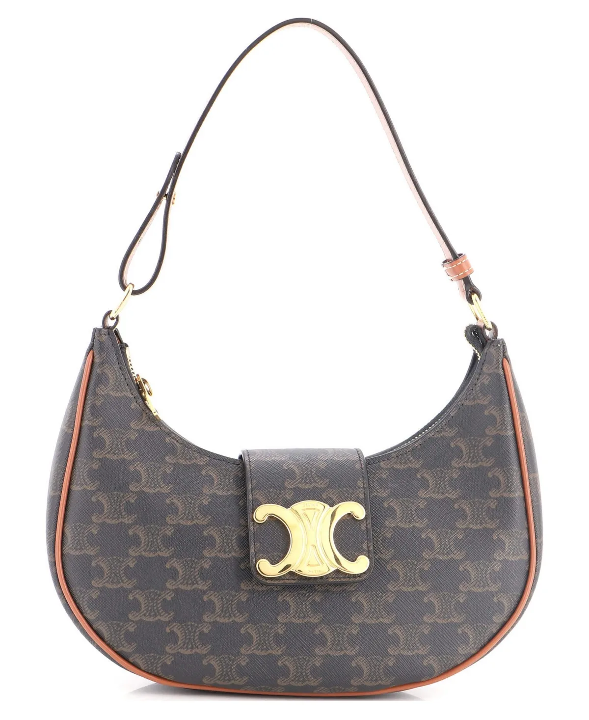 Pre-Owned Celine Ava Triomphe Bag Triomphe Coated Canvas by Celine