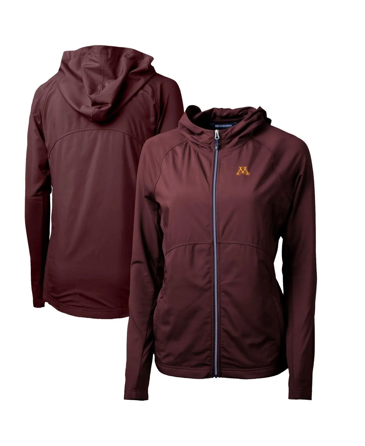 Minnesota Golden Gophers Adapt Eco Knit Full-Zip Hoodie by Cutter & Buck
