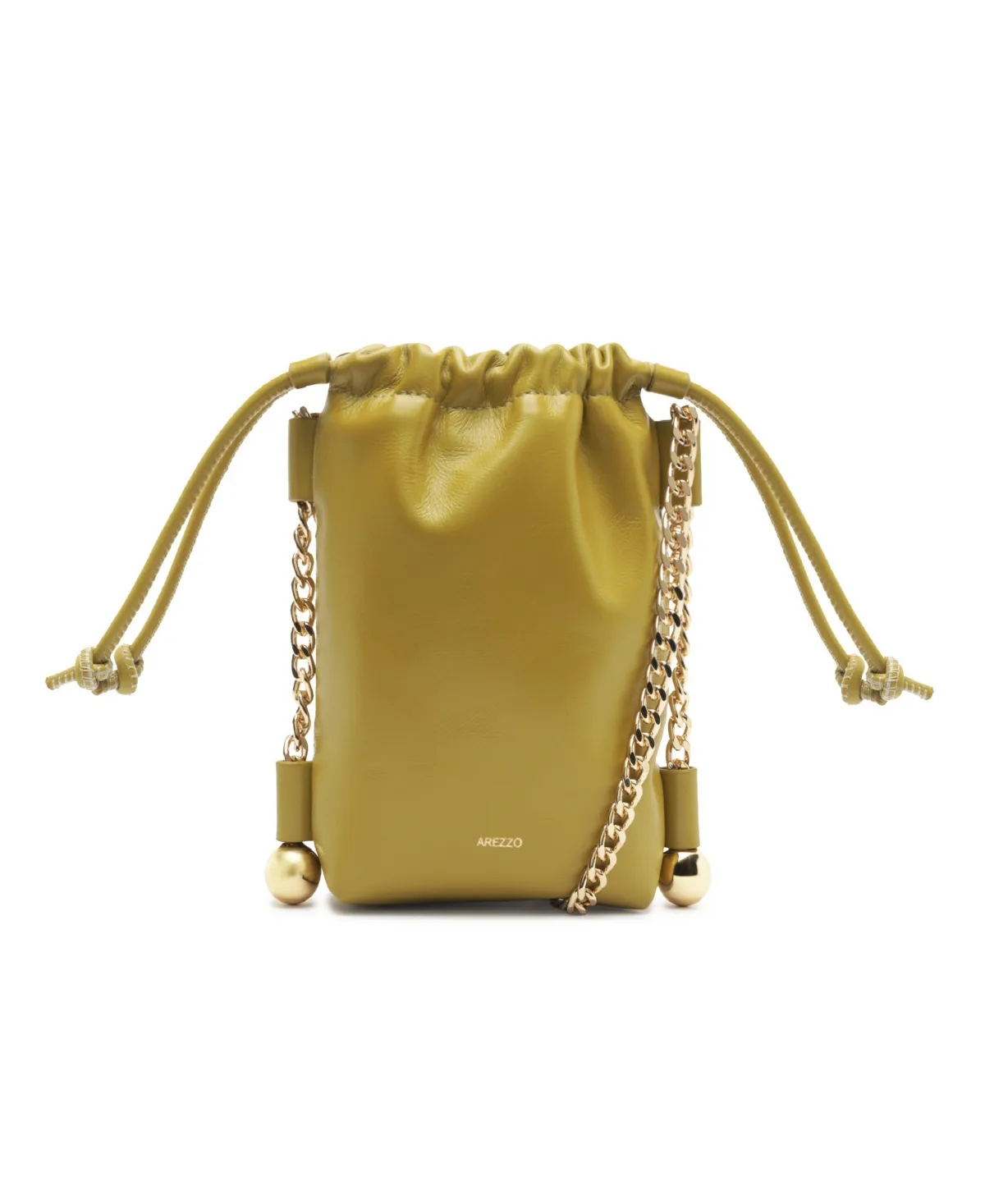 Trinity Mini Leather Chain Strap Crossbody Handbag by Arezzo