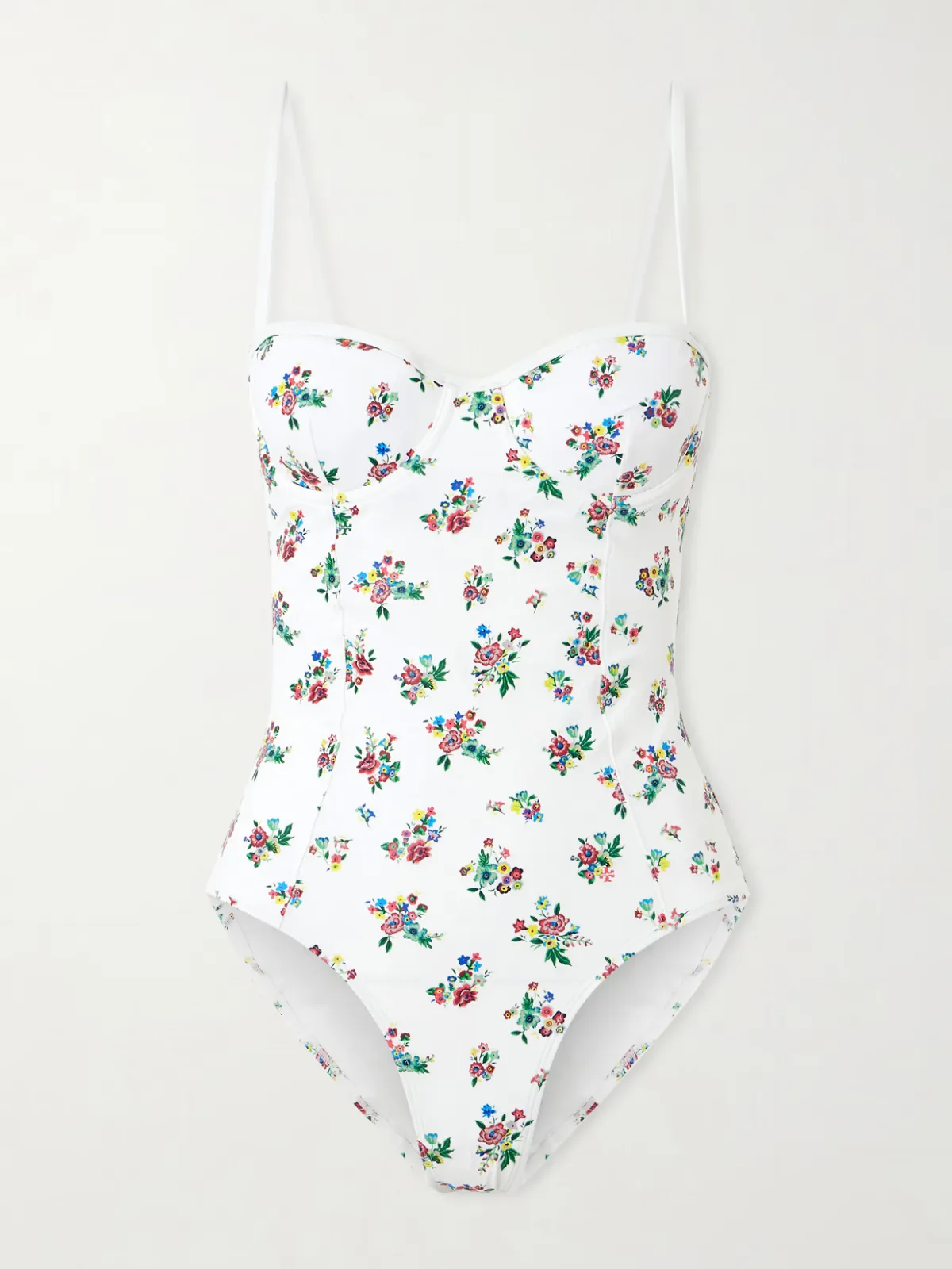 - Balcony Underwired Floral-print Swimsuit -