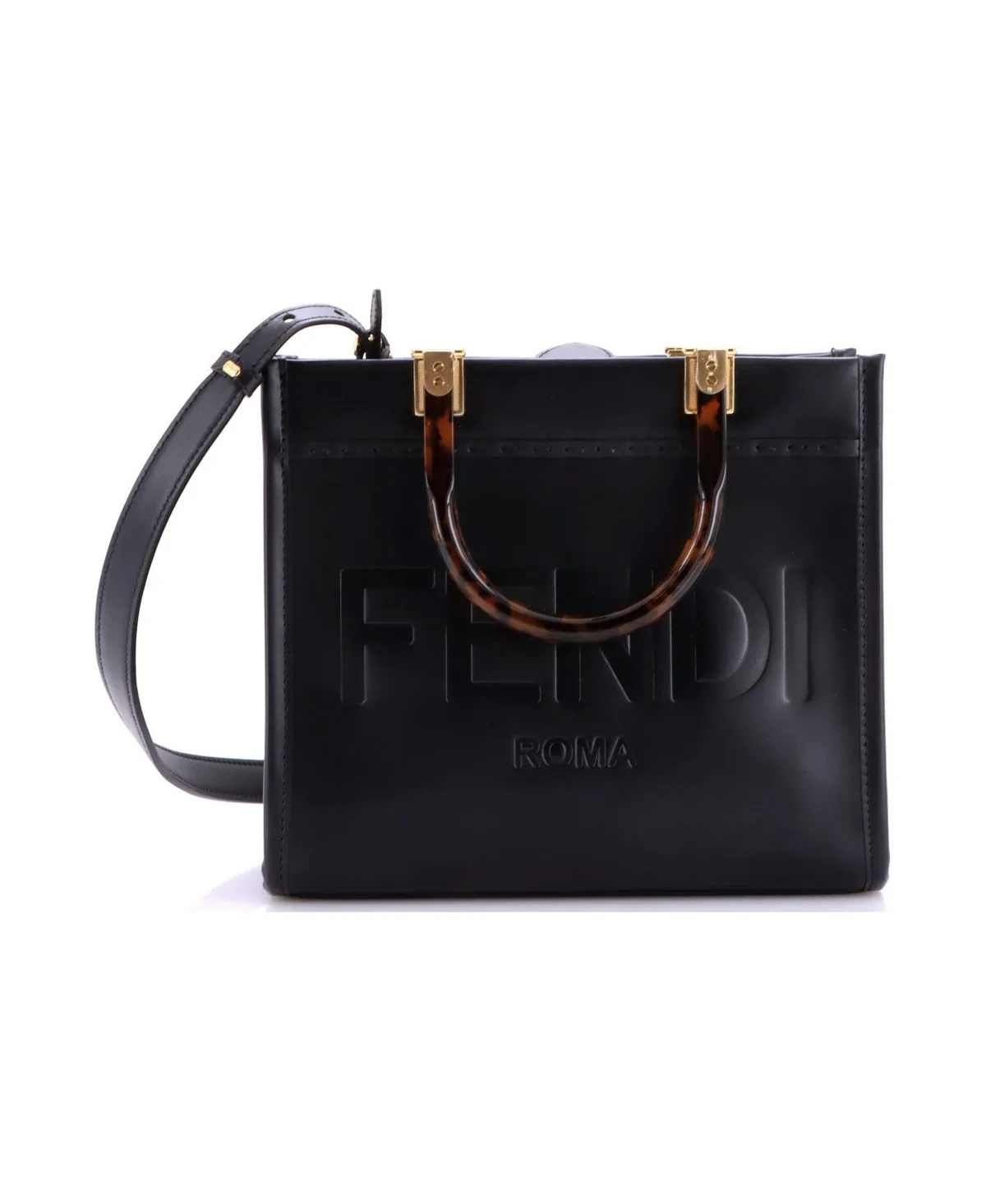 Pre-Owned Fendi Small Sunshine Shopper Tote Leather by FENDI