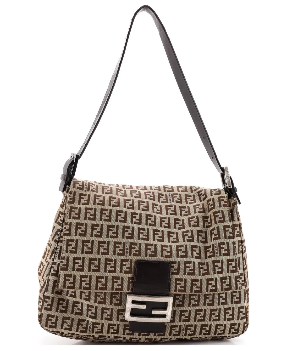 Pre-Owned Fendi Mama Forever Bag Zucchino Canvas by FENDI