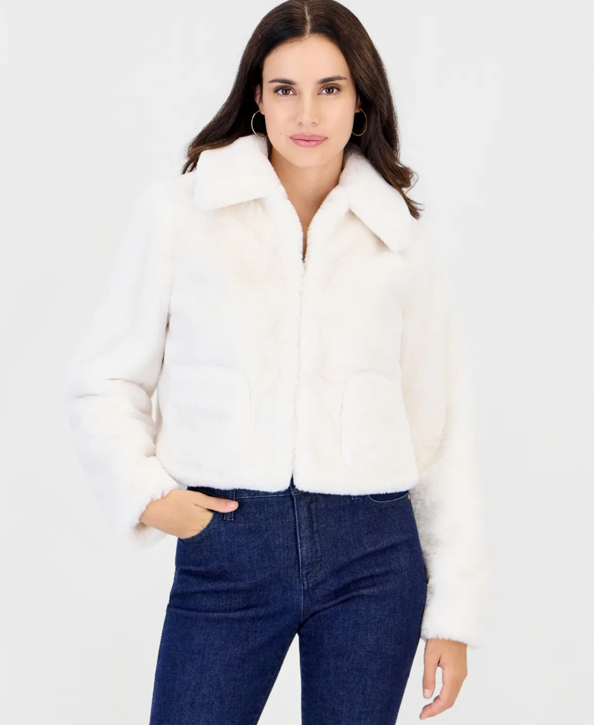 Faux Fur Cropped Jacket