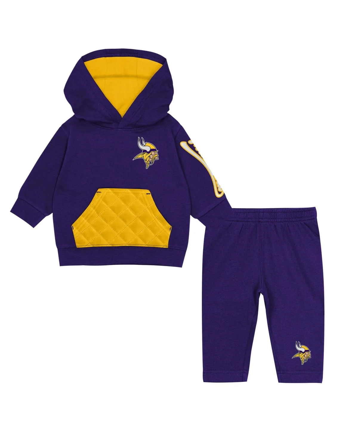 Minnesota Vikings Drive Stopper Hoodie Pants Fleece Set by Outerstuff