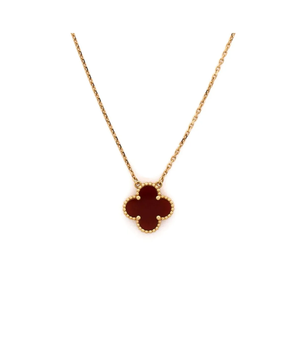 Pre-Owned Van Cleef and Arpels Vintage Alhambra Pendant Necklace - 18k Yellow Gold by Pre Owned Van Cleef & Arpels