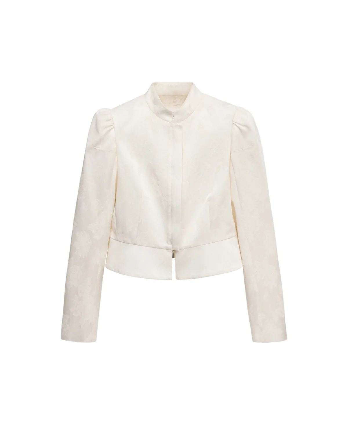 Slim-Fit Jacquard Band-Collar Jacket by Mango