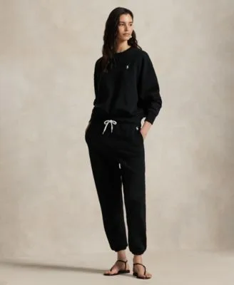 Fleece Crewneck Sweatshirt Drawstring Sweatpants by Polo Ralph Lauren