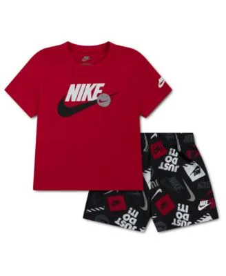 Nike Short Sleeve T-Shirt Printed Shorts 2 Piece Set by Nike