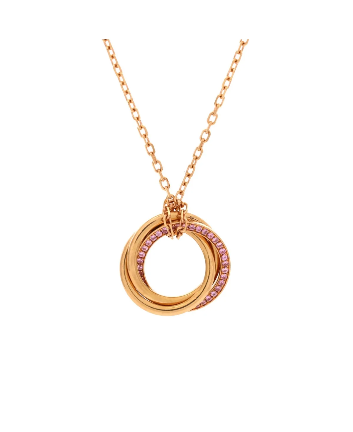 Pre-Owned Cartier Trinity Pendant Necklace - 18k Rose Gold by Cartier's
