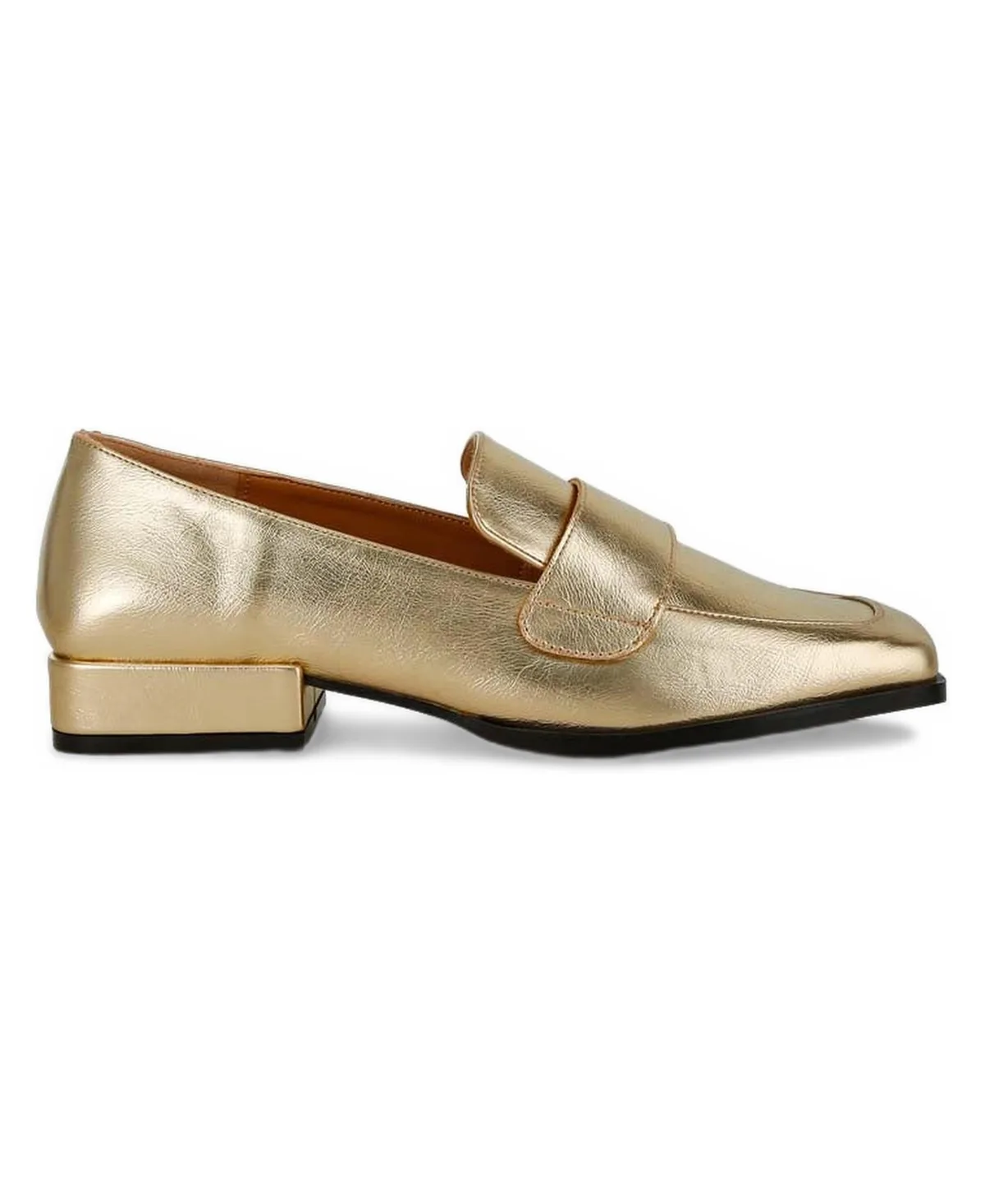 Jongs Metallic Penny Loafers by Rag & Co
