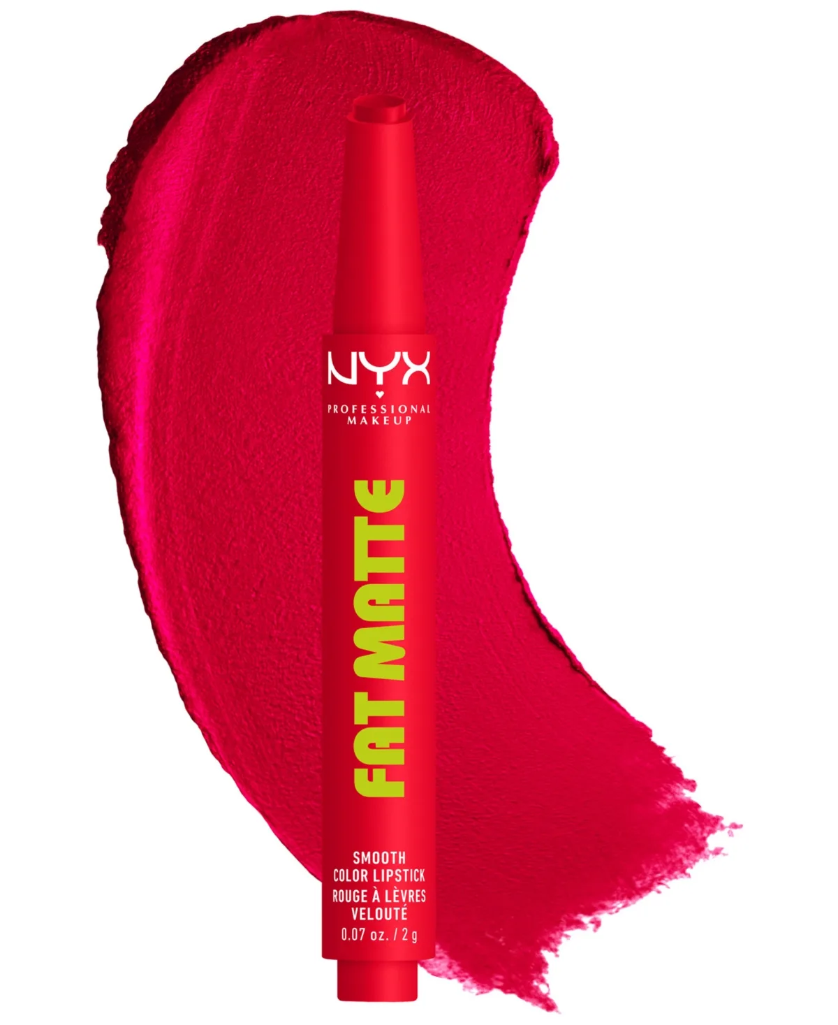 Fat Matte Lipstick, 0.07 oz. - Fuzzy Flame by NYX Professional Makeup