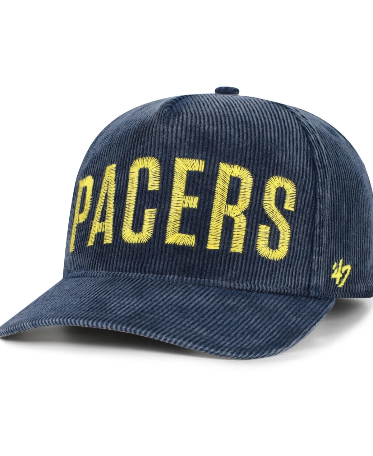 Indiana Pacers Reclaim Snow Wash Corduroy Adjustable Hitch Hat by 47 Brand