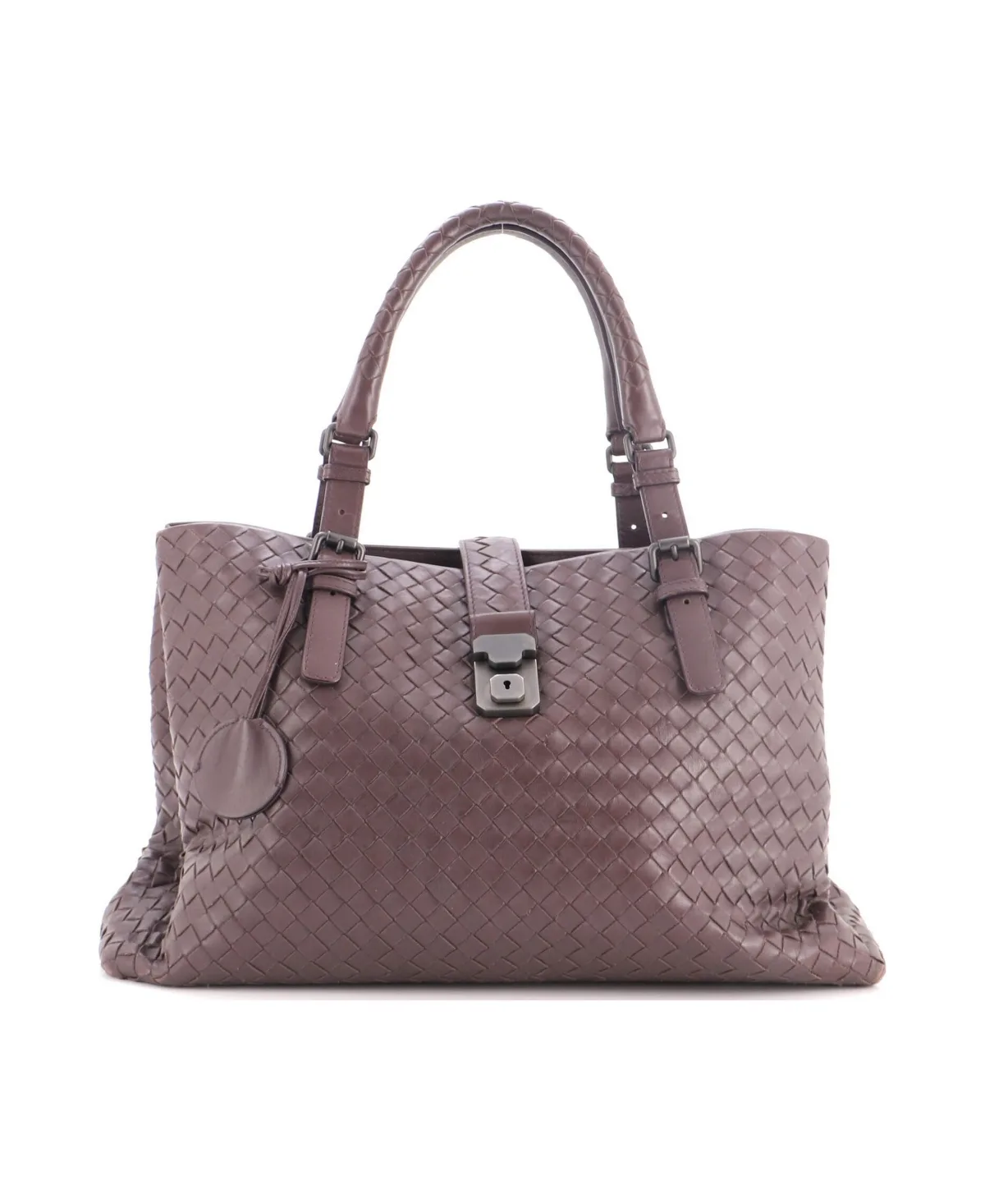 Pre-Owned Bottega Veneta Medium Roma Bag Intrecciato Nappa by Bottega Veneta