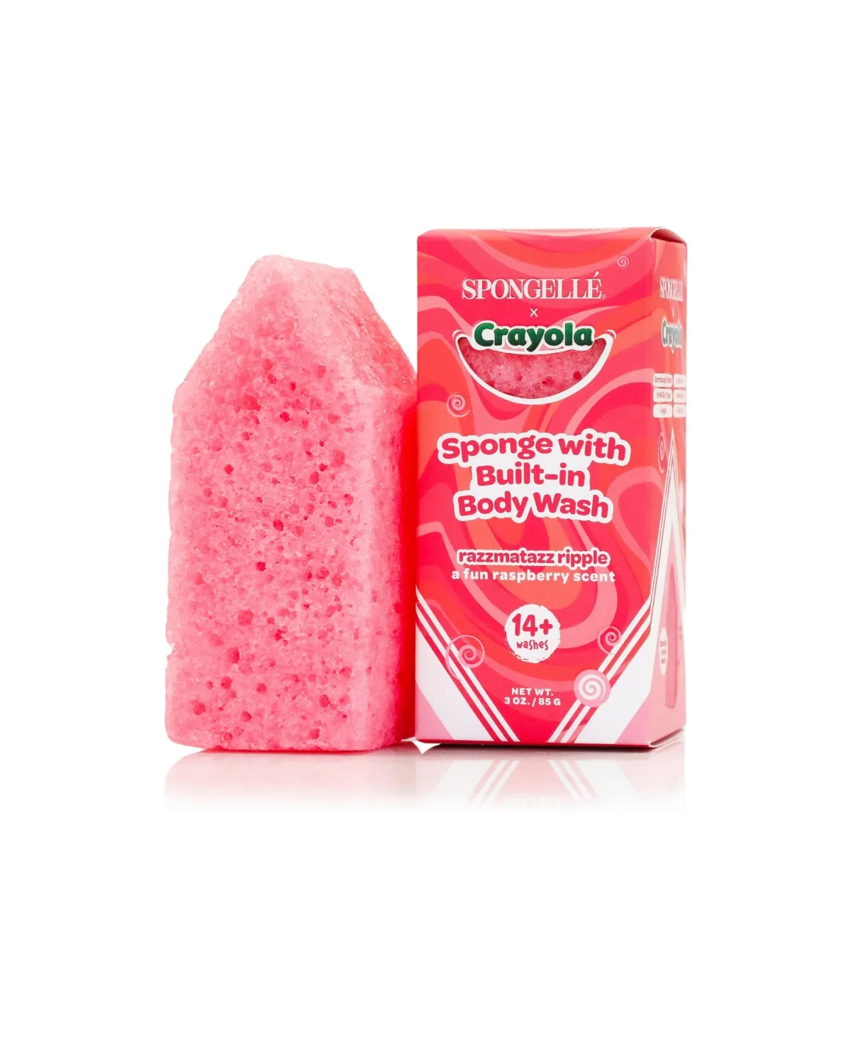 Crayola Body Wash Infused Buffer Razzmatazz Ripple by Spongelle