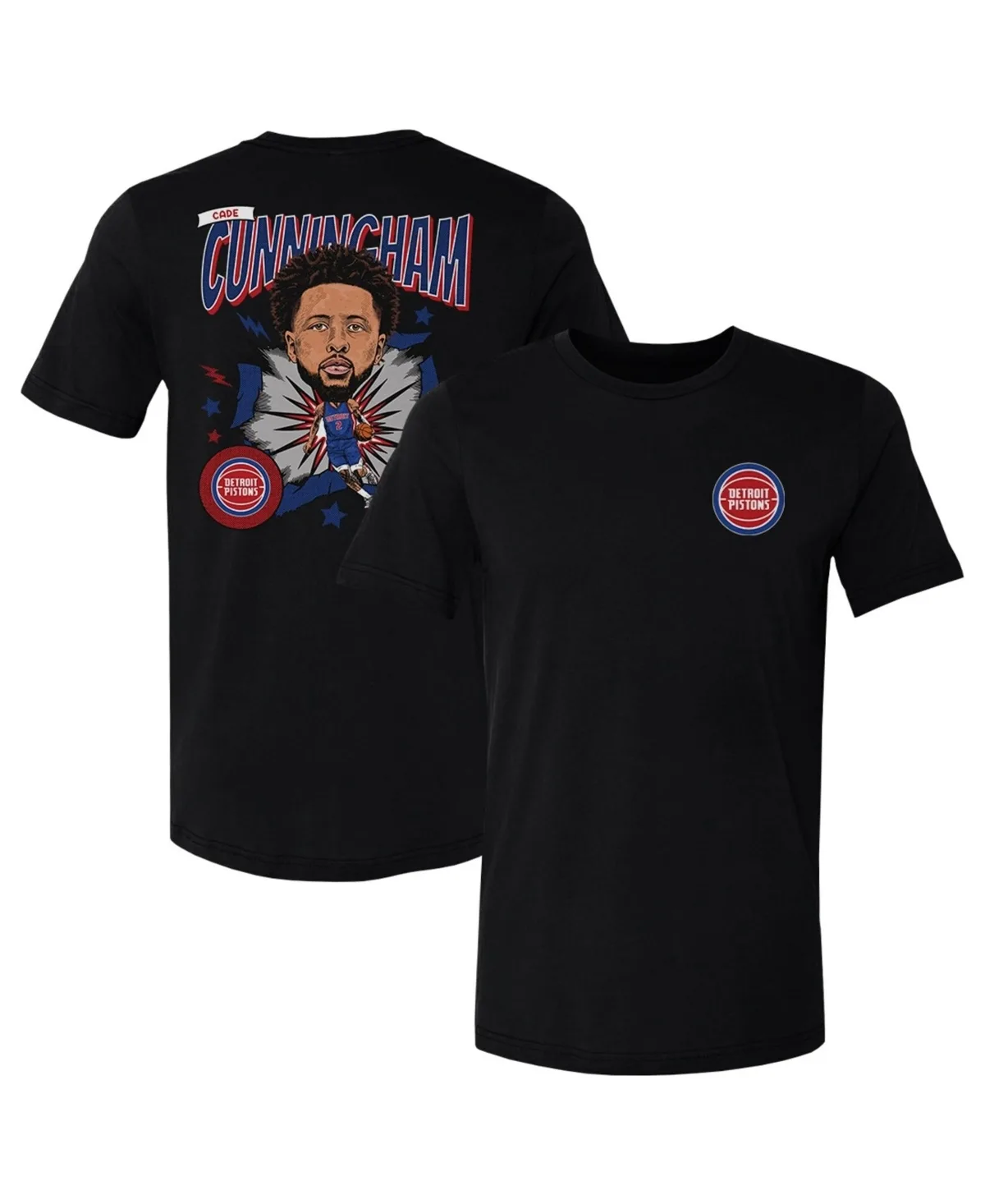 Cade Cunningham Detroit Pistons Caricature T-Shirt by 500 Level