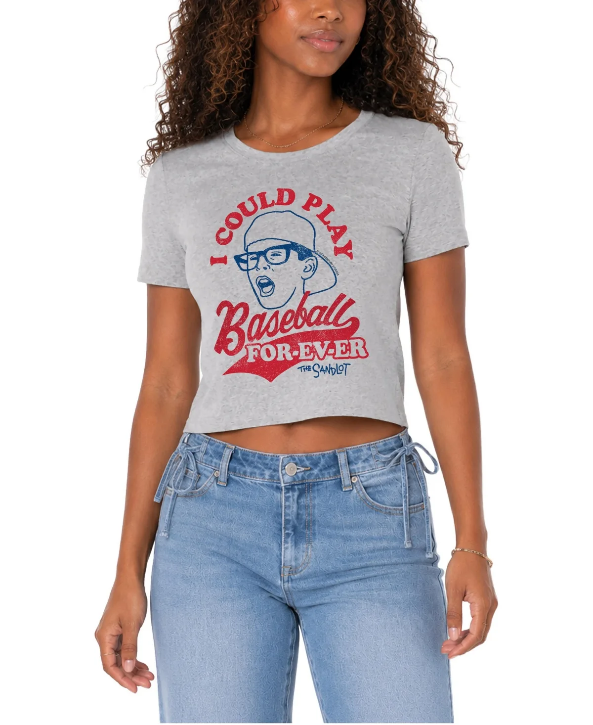 The Sandlot Baseball Forever Cropped Graphic T-Shirt by The Sandlot