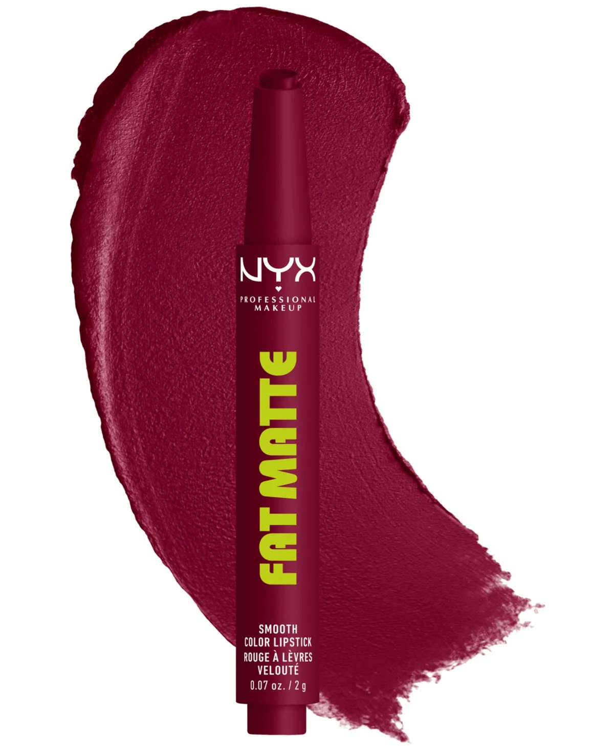 Fat Matte Lipstick, 0.07 oz. - Berry Smooth by NYX Professional Makeup