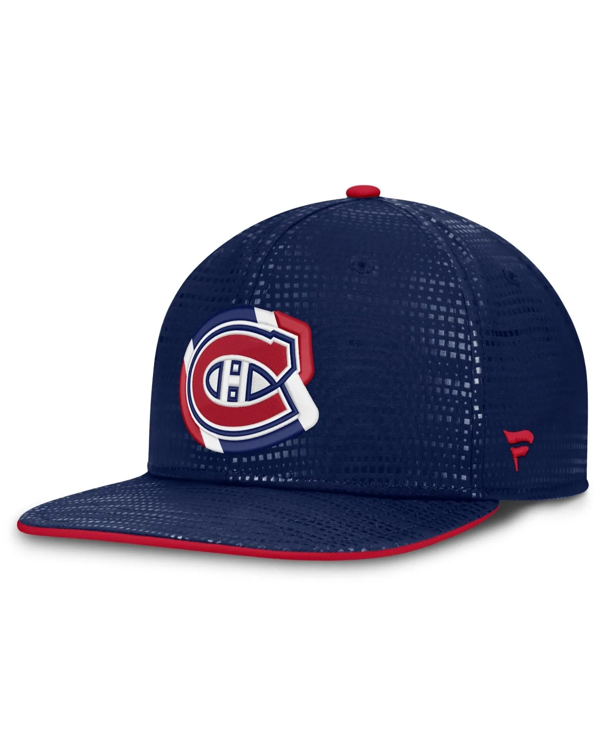 Montreal Canadiens Authentic Pro Rink Square Visor Snapback Hat by Fanatics