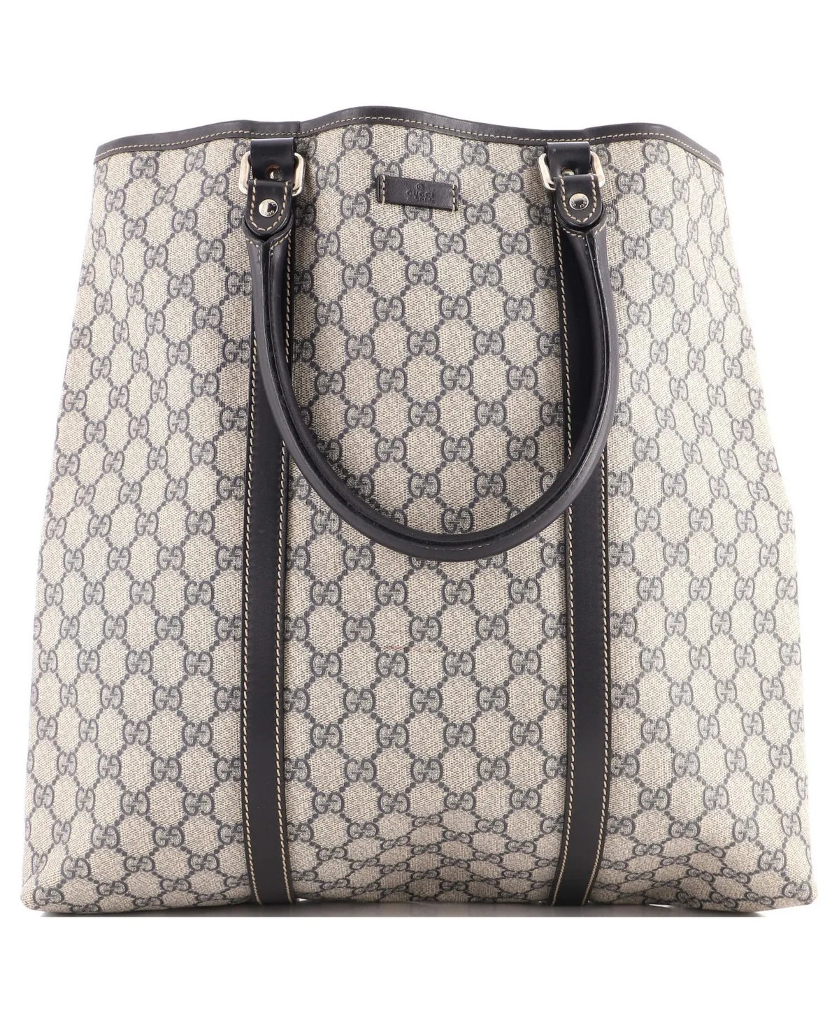 Pre-Owned Gucci Large Joy Tote Gg Coated Canvas with Leather by Gucci