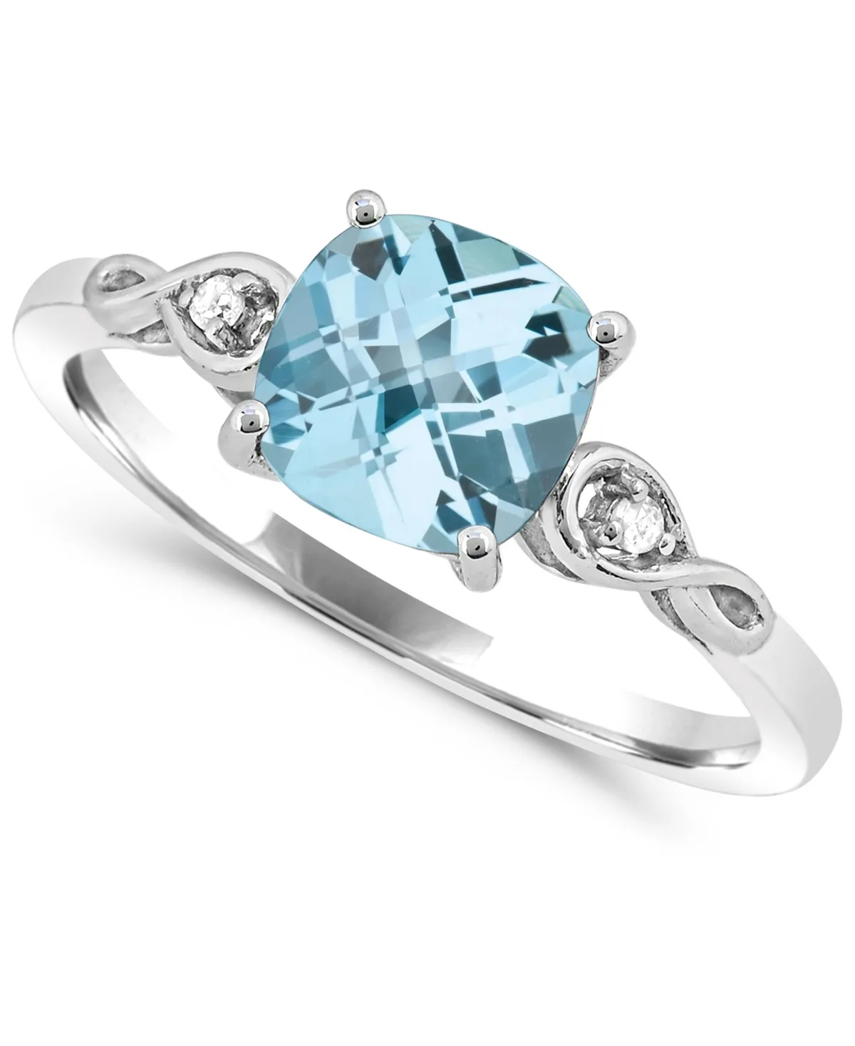 Topaz and Diamond Accent Ring (1-3/4 ct. t.w.) in Sterling Silver by Macy's