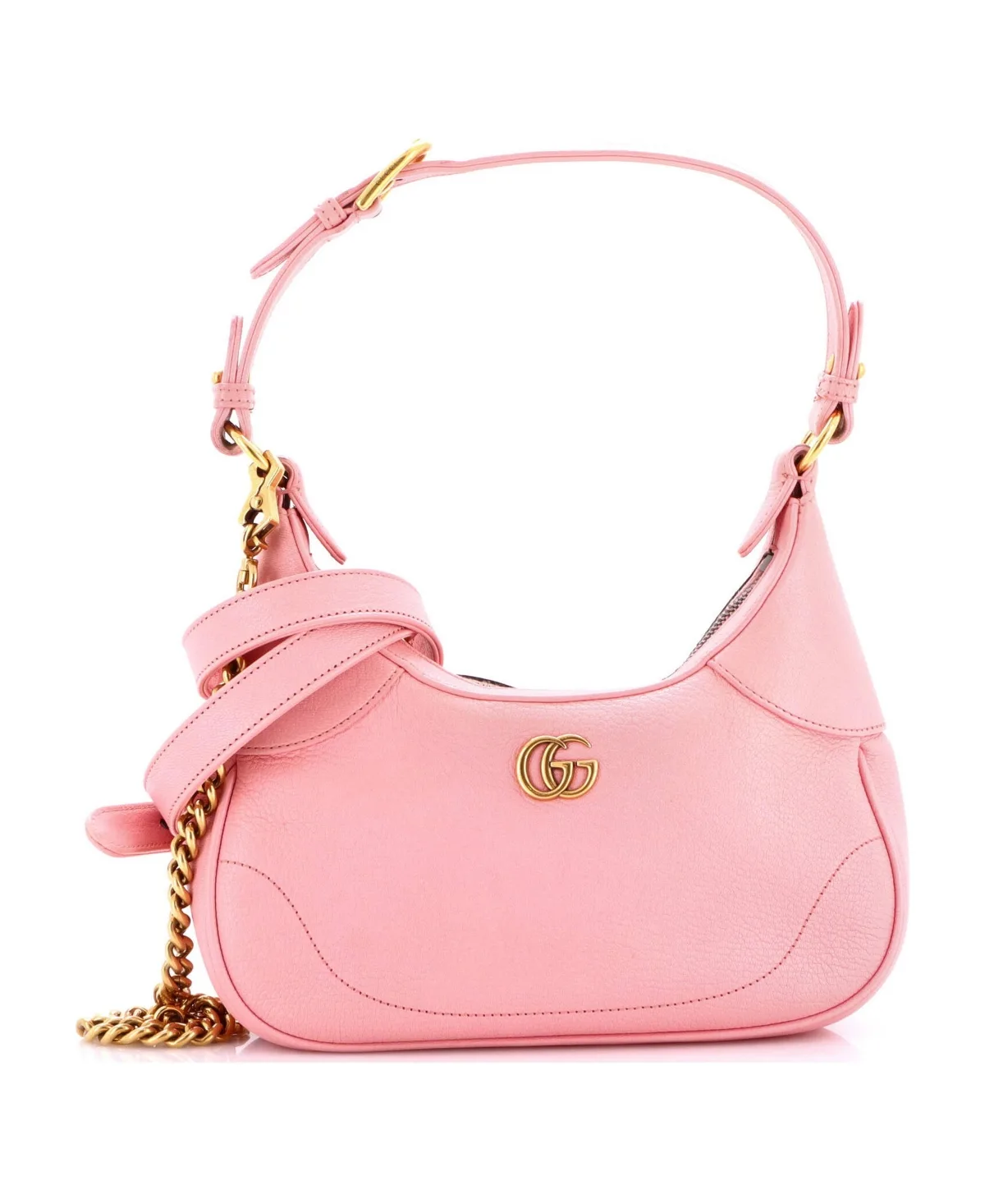 Pre-Owned Gucci Small Aphrodite Zip Shoulder Bag Leather by Gucci