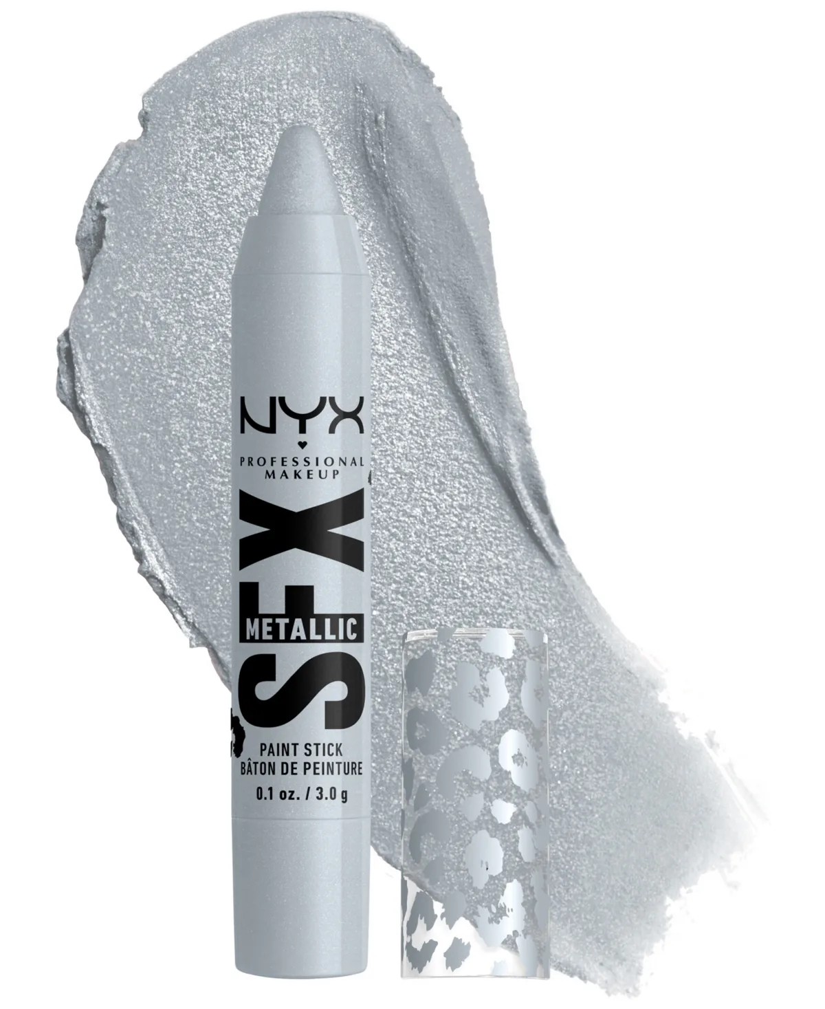 Halloween Party Animals Sfx Face & Body Paint Stick, 0.1 oz. - Silver Scream by NYX Professional Makeup