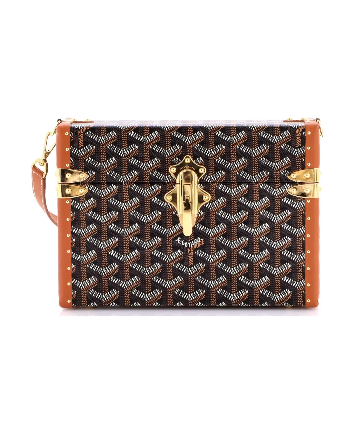 Pre-Owned Goyard Pm Cassette Trunk Shoulder Bag Coated Canvas by Pre Owned Goyard