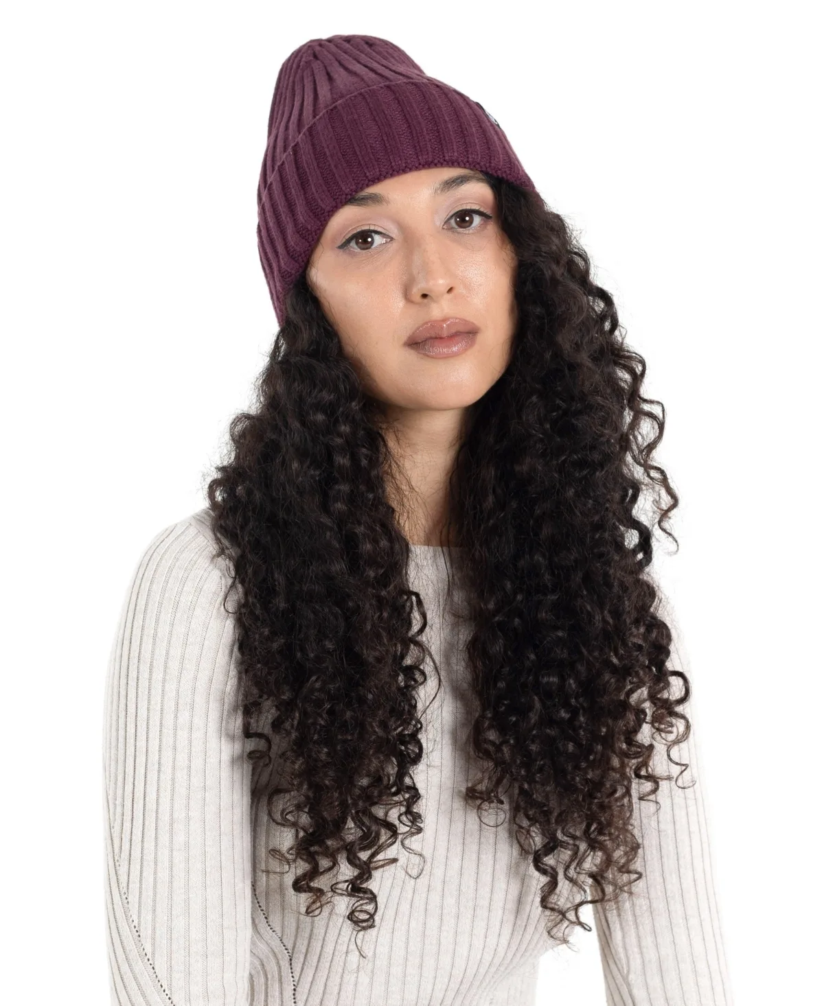 Kin Apparel Satin-Lined Ribbed-Knit Beanie by Kin Apparel